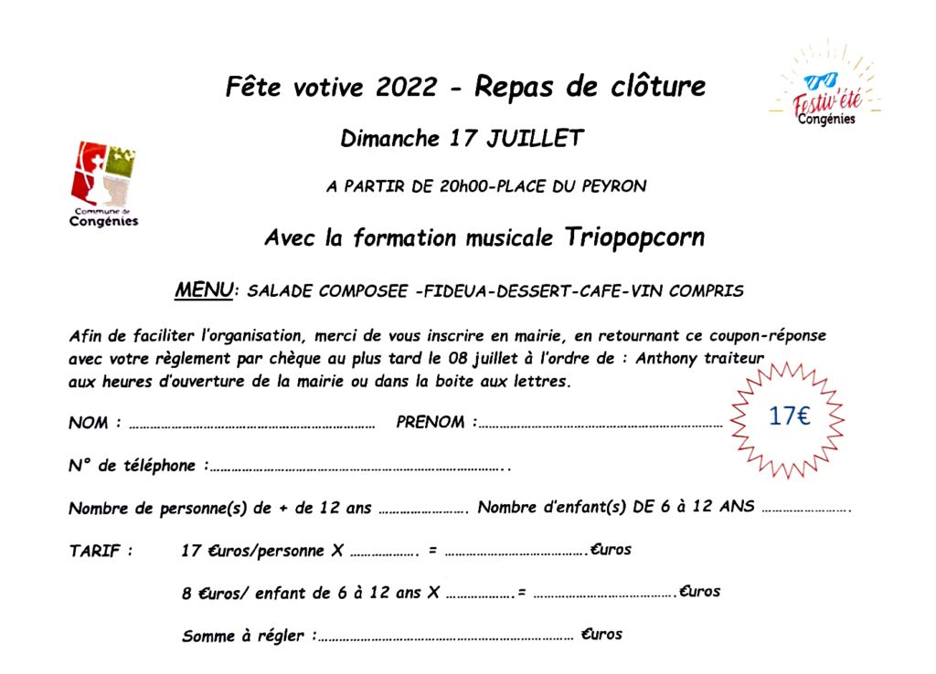 thumbnail of repas de clôture