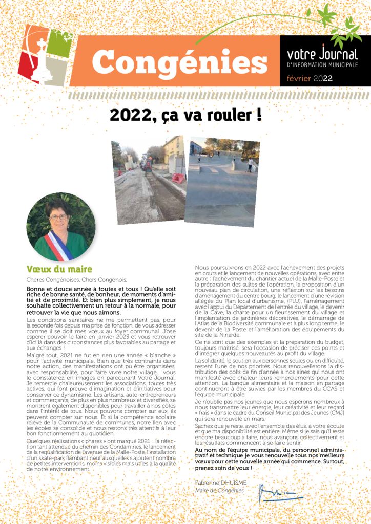 thumbnail of VOTRE JOURNAL – 2022 02