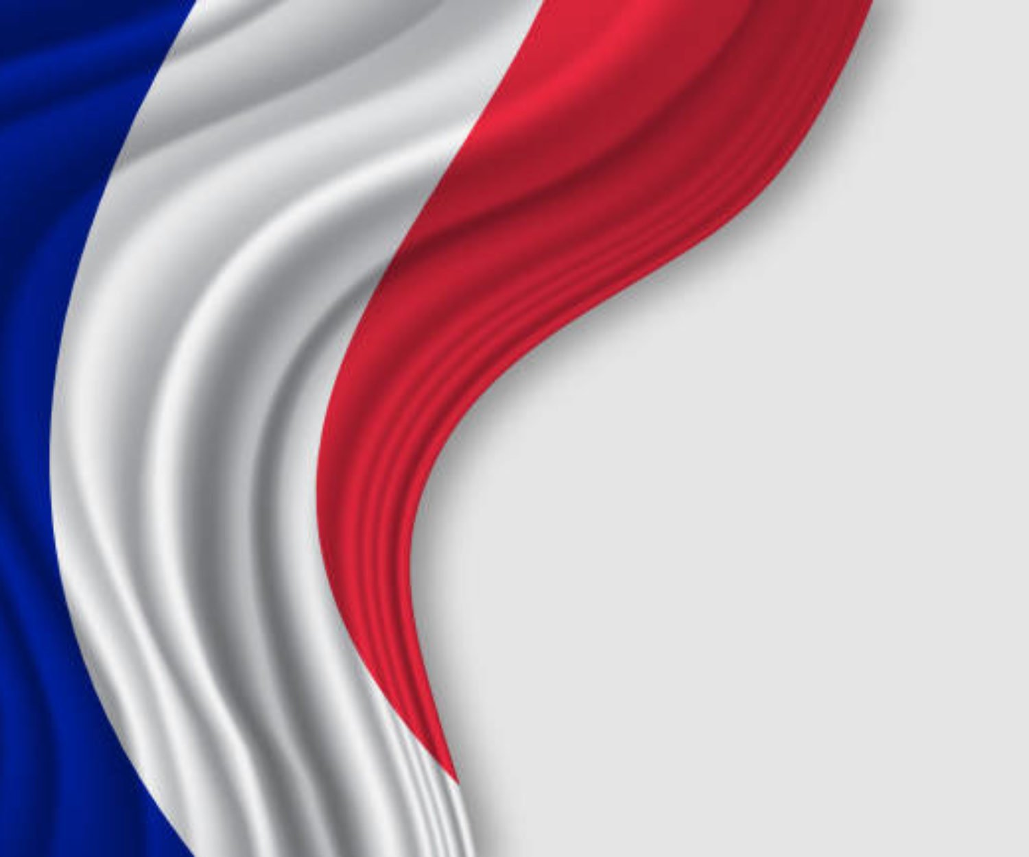 france flag on white background