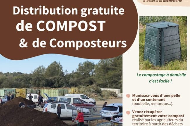 Distribution gratuite de compost et de composteurs | Mairie de Congénies